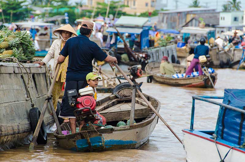 84 - Vietnam - delta del Mekong - mercado flotante de Cai Be